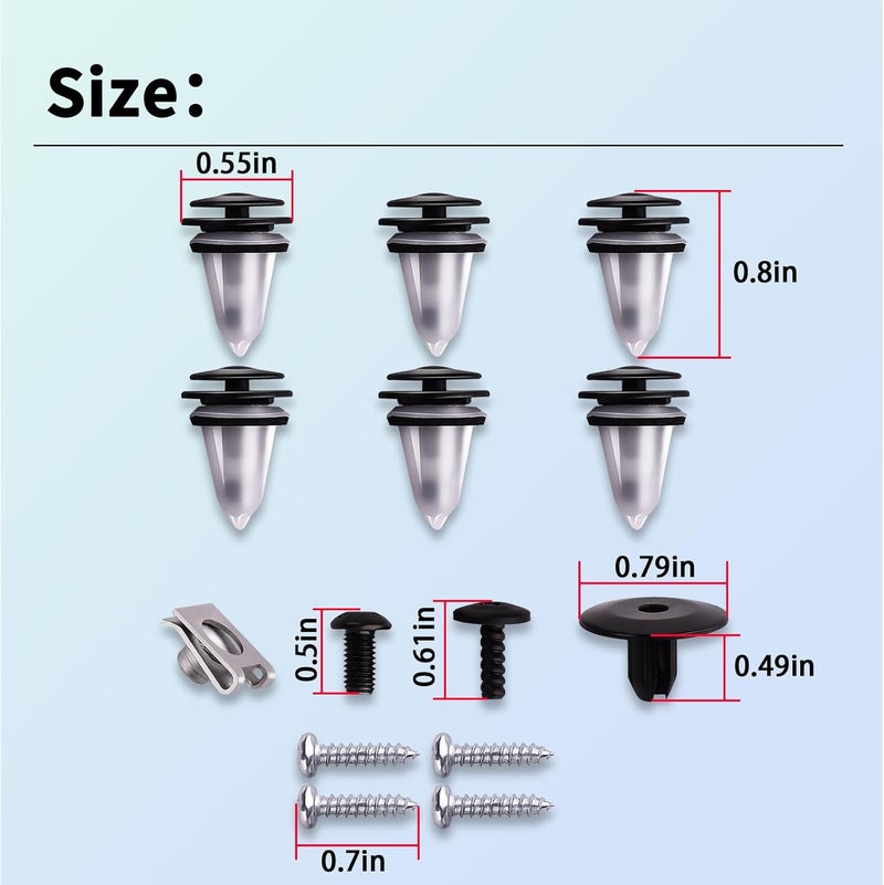 XTPTFABS 51132757697 Hood Scoop Mounting Kit Compatible with MINI Cooper 2007-2013 R56 S,2008-2015 R55 S Clubman,2009-2015 R57 S,Convertible 2011-2015 R58 S Coupe,2011-2015 R59 S Roadster - Image 3